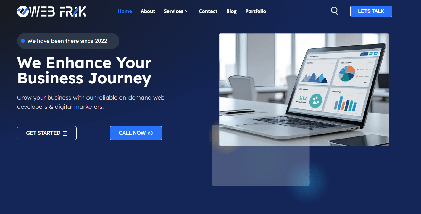 Web Frik Hero Section