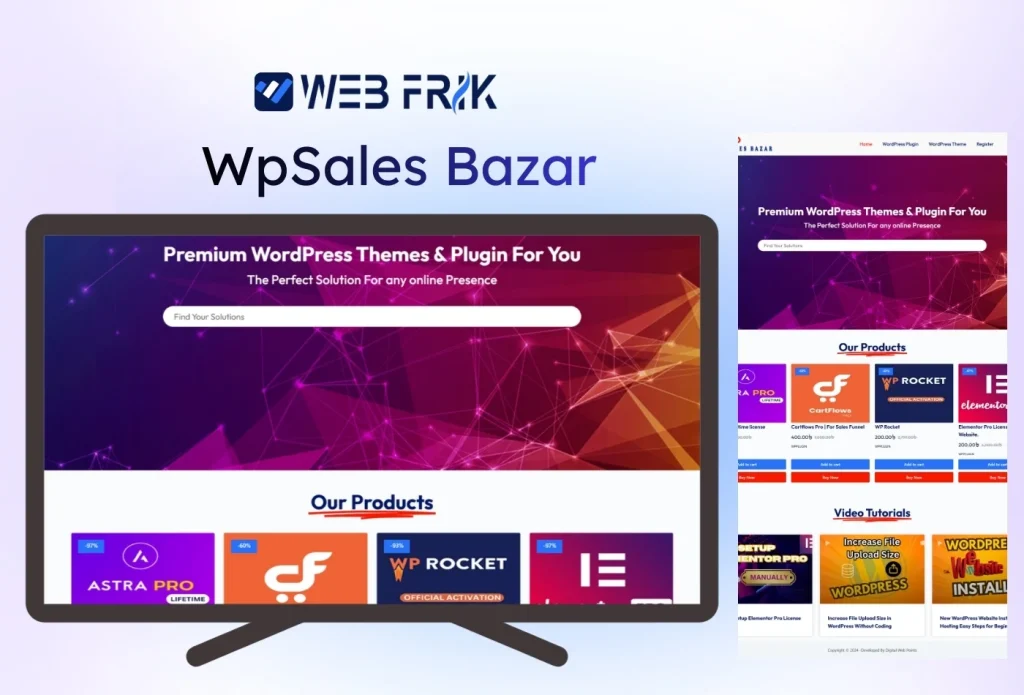 Wpsales Bazar -Web Frik