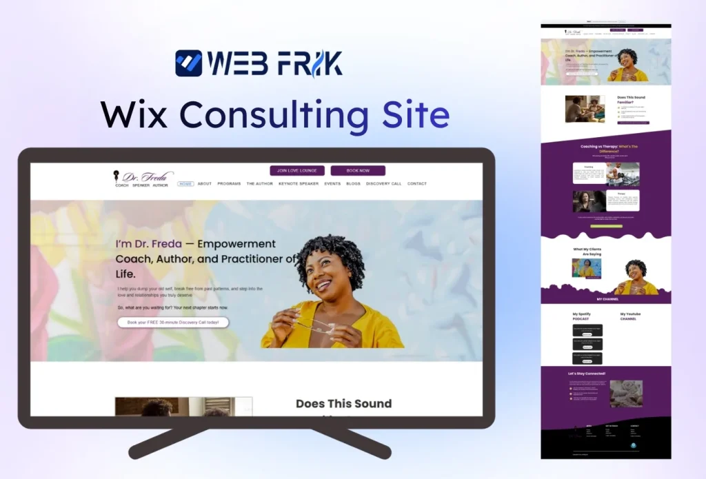 Wix Consulting Site-Web Frik